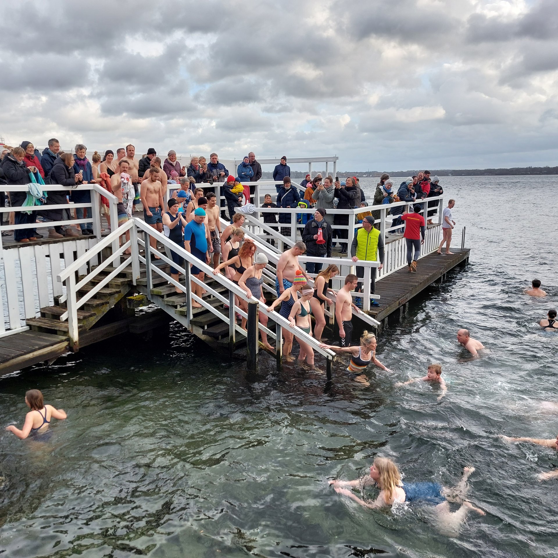 Anbaden Seebad Holtenau 2014