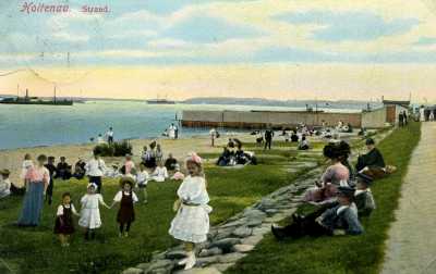 Seebadeanstalt am Strand, ca. 1909