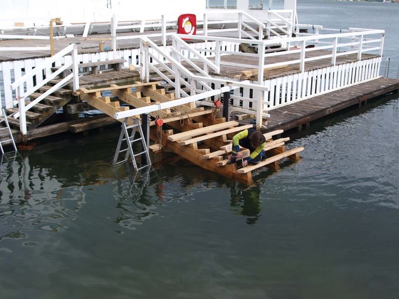 Seebad Holtenau: Anbaden Seebad Holtenau: Anbaden